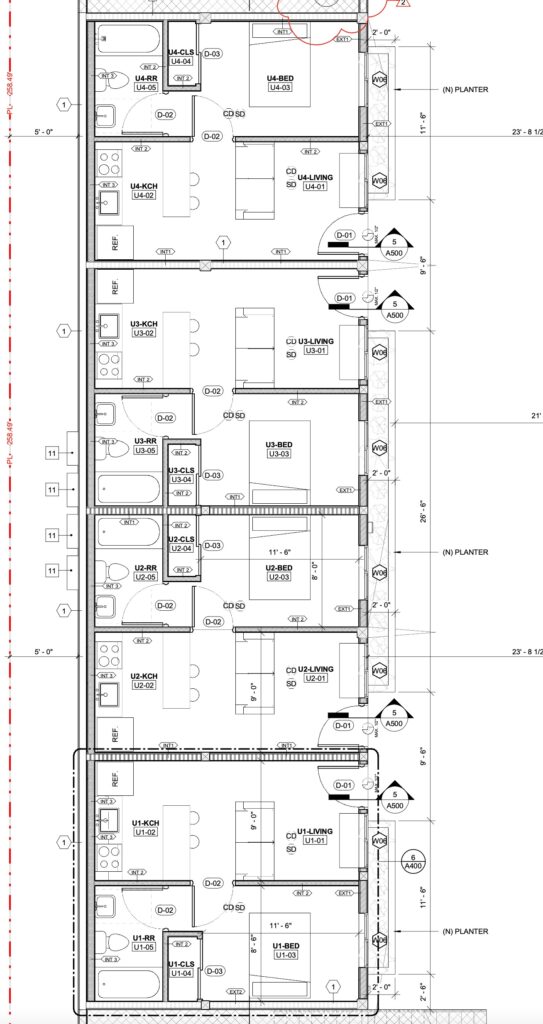 apartment adu building floor plan