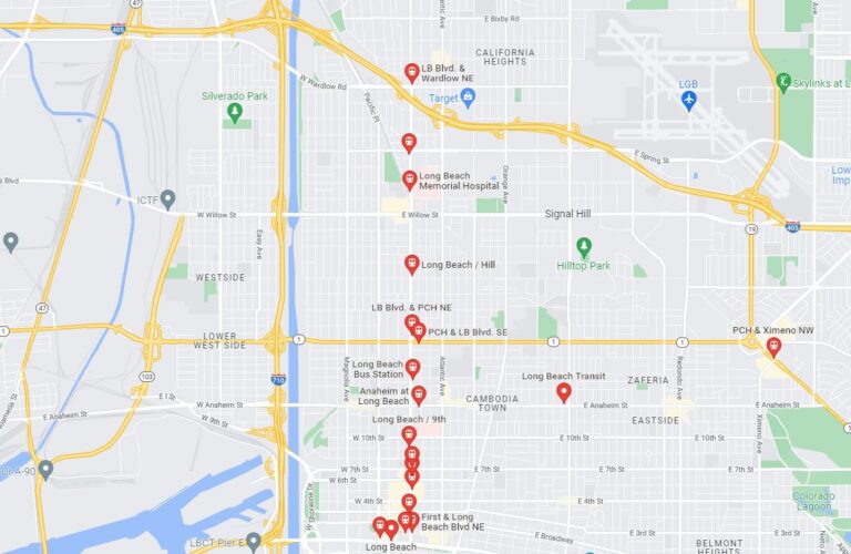AB 2097 map transit locations
